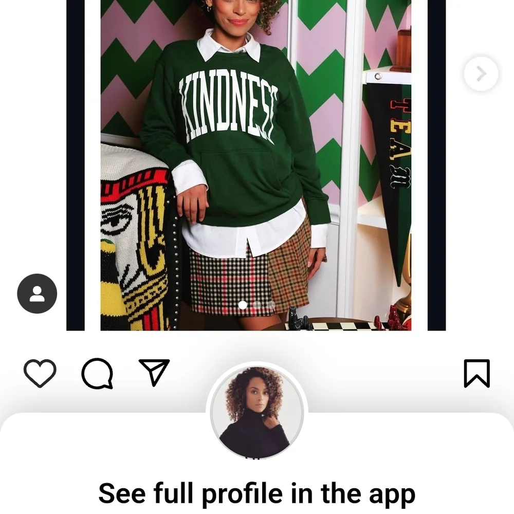 Rowing Blazers For Target Green Kindness Sweatshirt - Picture 7 of 10